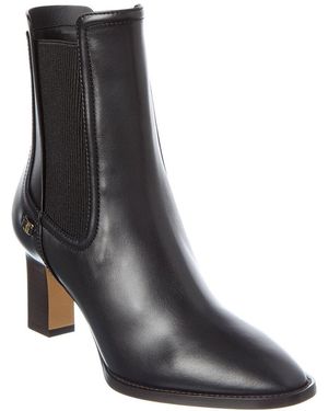 Ferragamo Toren Leather Bootie - Black