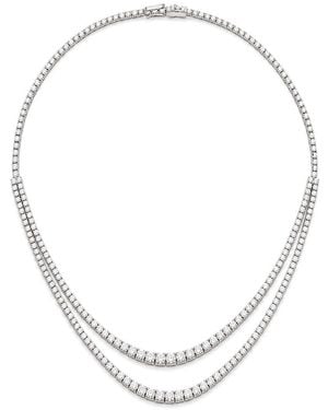 Prince Diamond & Jewelry 14K 8.40 Ct. Tw. Diamond Tennis Necklace - Metallic