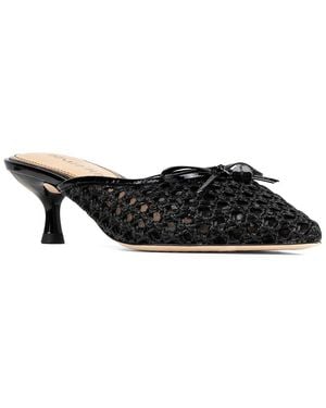 Donald J Pliner Soel Raffia Dress Mule - Black