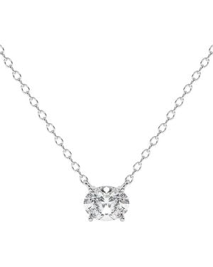 Lab Grown Diamonds 14K 0.50 Ct. Tw. Lab-Grown Diamond Necklace - Metallic