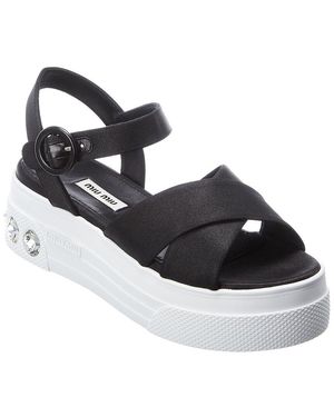 Miu Miu Platform Sandal - Black