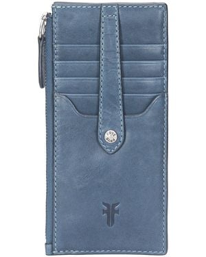 Frye Melissa Leather Wallet - Blue