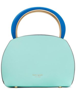 Kate Spade Expo Colorblocked Smooth Leather Top Handle Satchel - Blue