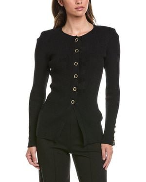 Generation Love Cherish Rib Cardigan - Black