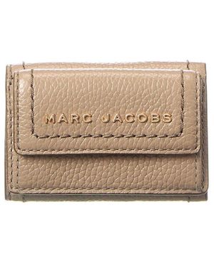 Marc Jacobs Mini Leather Trifold Wallet - Natural
