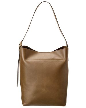 Madewell The Essential Leather Bucket Tote - Brown