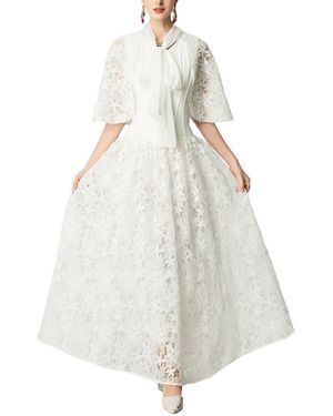 Amanda Royal Maxi Dress - White
