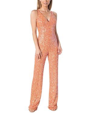 Dress the Population Charlie Jumpsuit - Orange