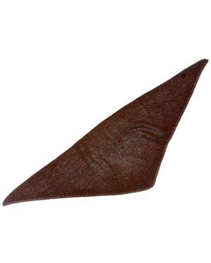 Sofiacashmere Sofiacashmere Links Stitch Cashmere Bandana - Brown