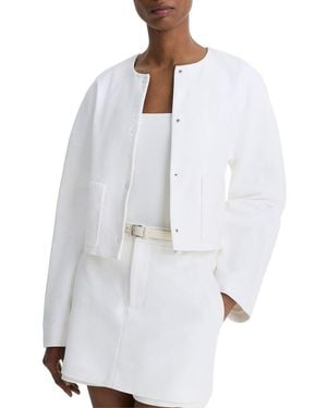Vince Collarless Jacket - White