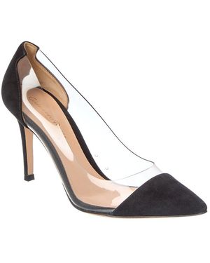Gianvito Rossi Leather & Vinyl Pump - Metallic
