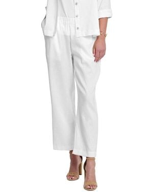 Hinson Wu Bianca Linen Pant - White