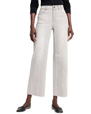 NIC+ZOE Weekend Wide Leg Jean - White