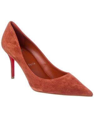 Christian Louboutin Miss Z 80 Suede Pump - Red