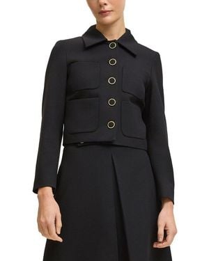 LK Bennett Halina Crepe Jacket - Black