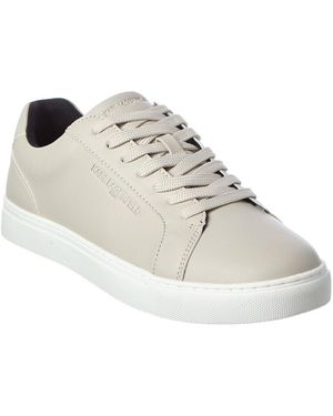 KARL LAGERFELD Avenix Leather Trainer - White