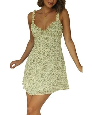 DELI S Solid Print Dress - Green