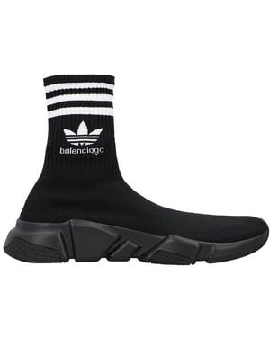 Balenciaga X Adidas Speed High-Top Trainer - Black