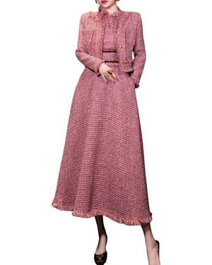 BRC By BURRYCO 2Pc Cardigan & Dress Set - Pink