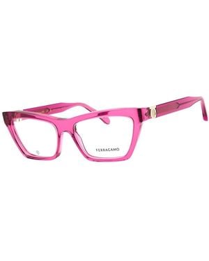 Ferragamo 54Mm Optical Frames - Pink