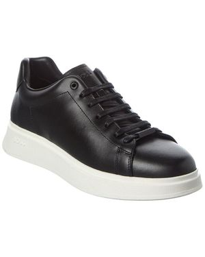 BOSS Bulton Leather Trainer - Black