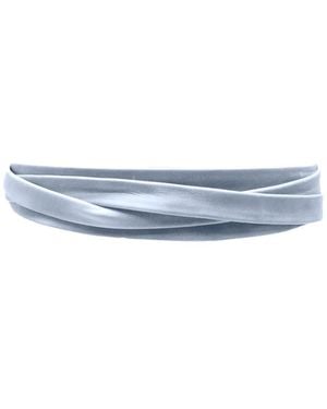 Ada Midi Leather Belt - Blue