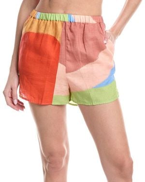 Vitamin A Tallows Linen Short - Red