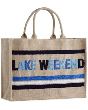 Shiraleah Lake Weekend Beach Bag - Blue