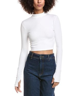 Alice + Olivia Delaina Crop Top - White