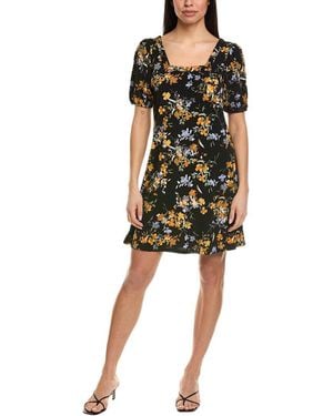 Cece Square Neck Mini Dress - Yellow