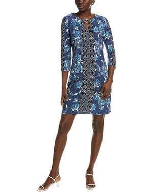 Sandra Darren Shift Dress - Blue