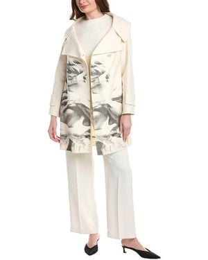 Valentino Wool & Cashmere-Blend Coat - White
