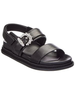 Jimmy Choo Cheri Lug Leather Sandal - Black