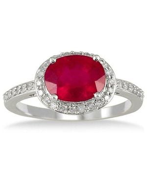 Gem Spark 14K 2.67 Ct. Tw. Diamond & Ruby Ring - Pink