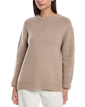 Lafayette 148 New York Reclaimed Cashmere & Wool-Blend Jumper - Brown