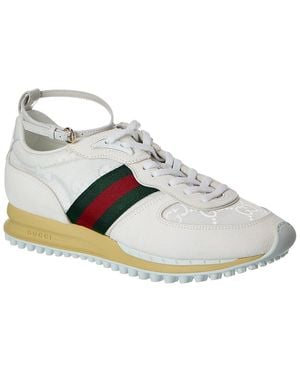 Gucci Re-Motion Gg Nylon & Suede Sneaker - White