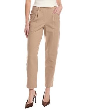 Brunello Cucinelli Pleated Pant - Natural