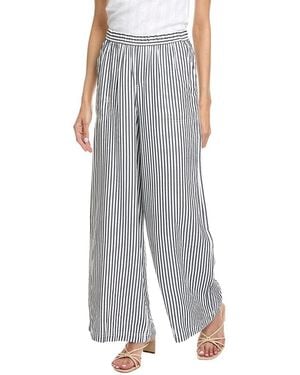 Splendid Capri Palazzo Stripe Pant - Gray