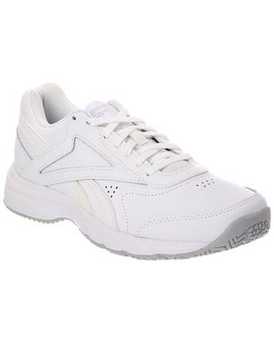 Reebok Fitness Core Walking Leather-Trim Trainer - White