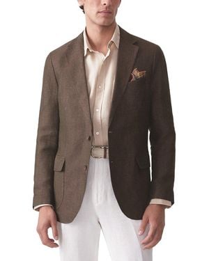 J.McLaughlin Mccown Linen Jacket - Brown