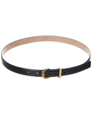 KHAITE Luna Leather Belt - White