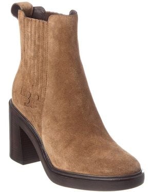 Tory Burch T Gore Suede Bootie - Brown