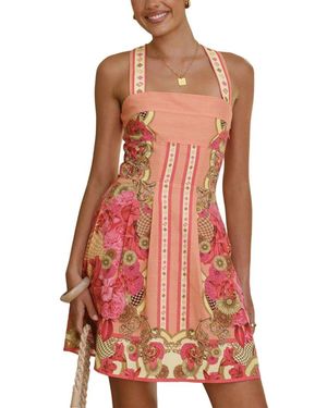 LEON GORI Sleeveless Mini Dress - Red