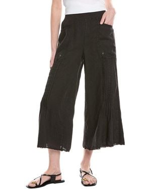 XCVI Brielle Linen Gaucho Pant - Black