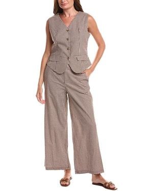 ANNA KAY 2Pc Mandarine Top & Pant Set - Brown