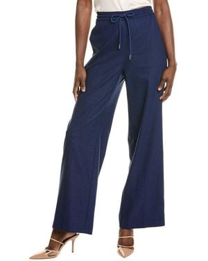 BOSS Tavite Wool-Blend Pant - Blue