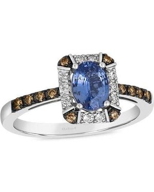 Le Vian 14K 0.82 Ct. Tw. Diamond & Sapphire Legacy Ring - Blue