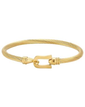 Adornia 18K Plated Stainless Steel Bracelet - Metallic