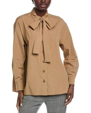 Akris Silk-Blend Blouse - Natural