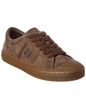 Fendi Suede Trainer - Brown